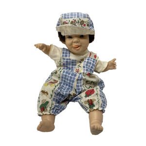 Vintage Gi-GO Bean Bag Kid Expression Smile Face Boy Baby Doll 8"